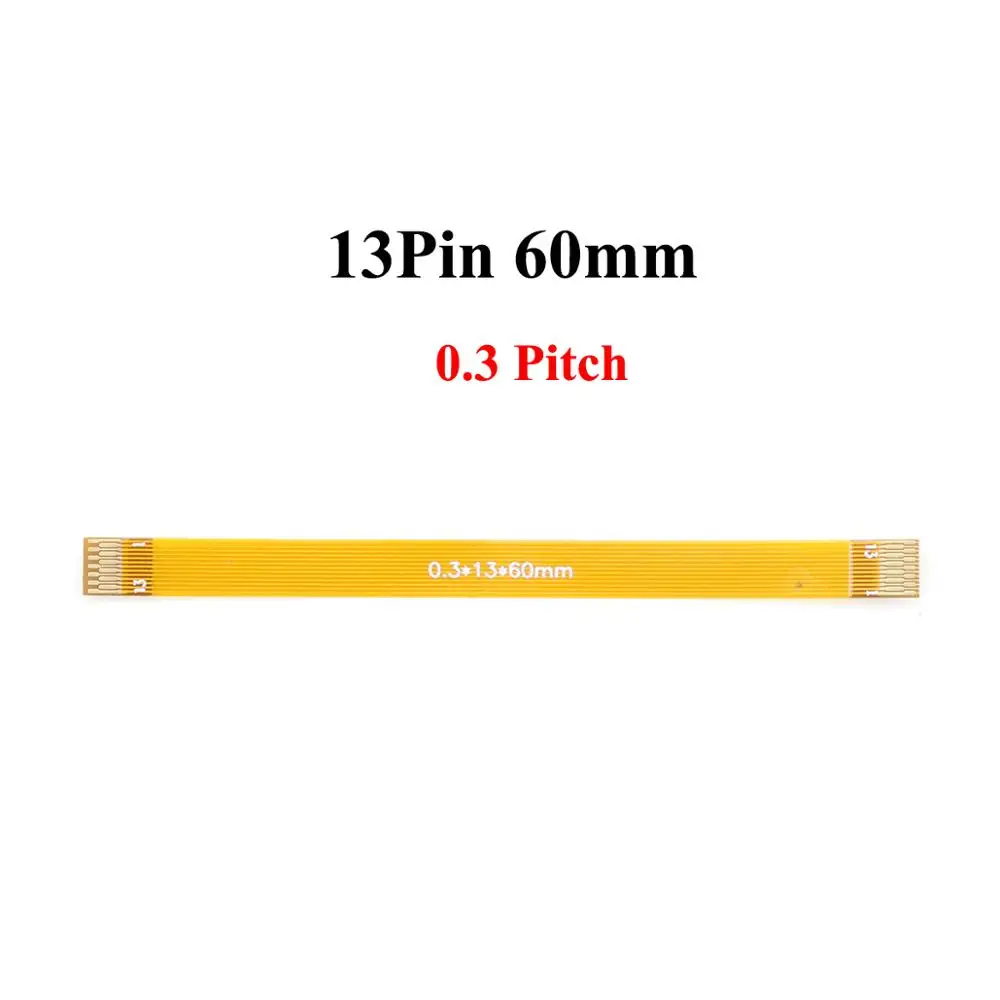 YuXi 0.3mm pitch 13 21 23 25 27 21 33 39 45 51 Pin FFC FPC Flexible Flat Cable Gold plated Ribbon Cable