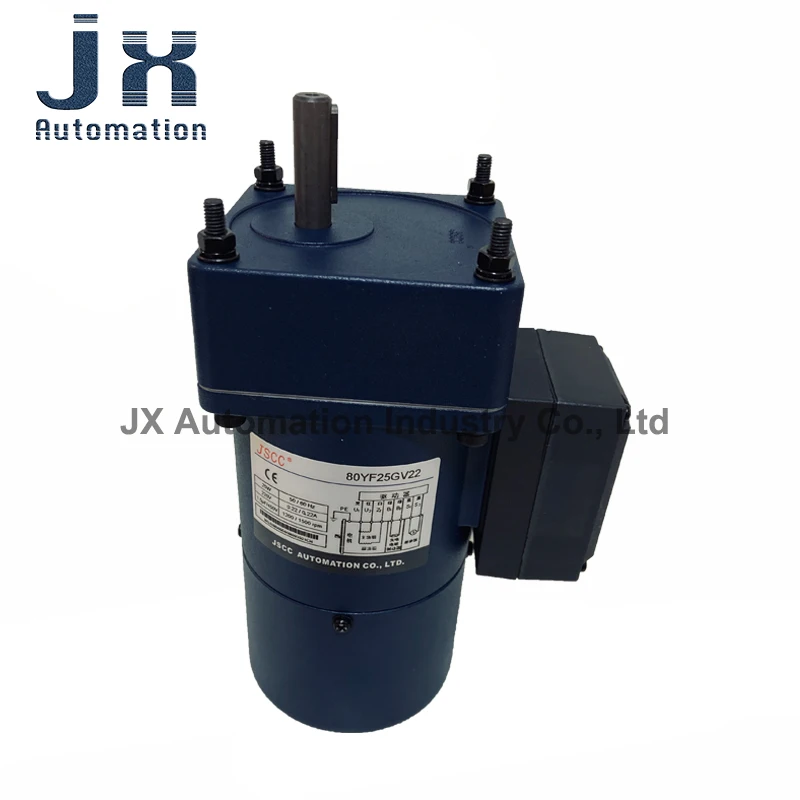JSCC 25W 220V elektromagnetische remmotor met variabele snelheid 80YF25GV22+80GK10HK