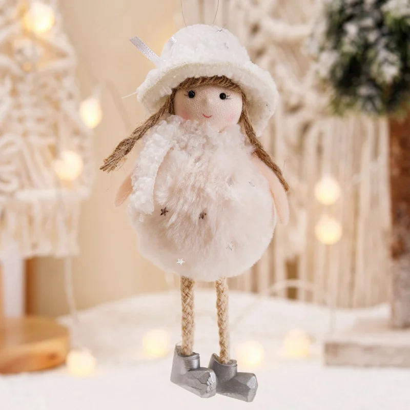 Navidad 2021 Christmas Angel Doll Hanging Merry Christmas Decorations for Home 2022 New Year Christmas Ornaments Xmas Tree Decor