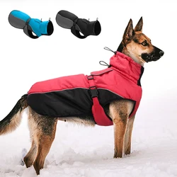 Winter Warm Big Dog Clothes Jacket Waterproof Large Dog Coat Vest Reflective Pet Raincoat Clothing For Medium Large Dogs XL-6XL