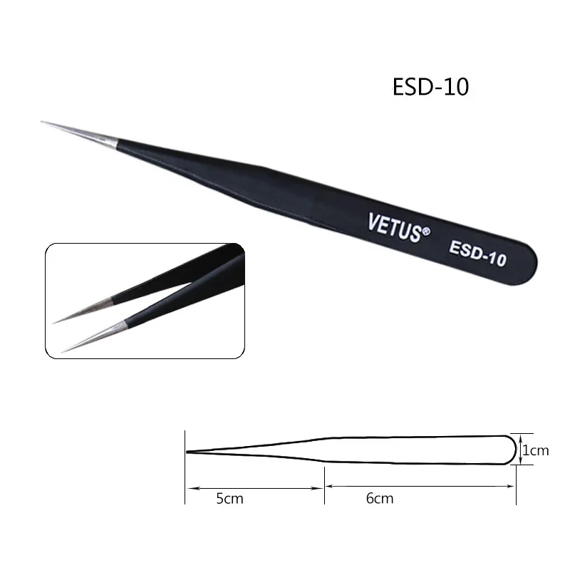 1pc Non-magnetic Eyelashes Tweezers  3D Volume Eyelash Extension Lashes Stainless Steel Tweezer Professional Women Makeup Tool