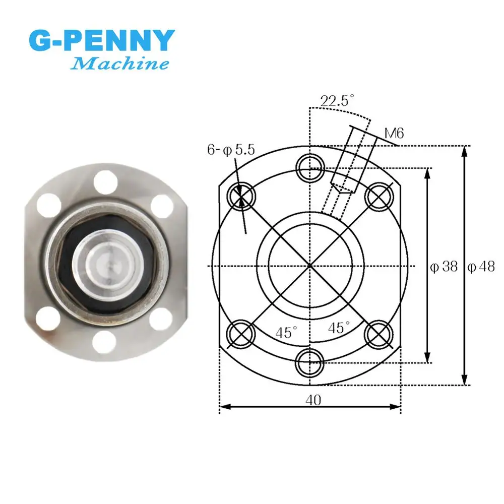 SFU1610 Ball screw kit 16mmlead 10mm RM1610 Rolled ball screw C7 type with single Ball nut + nut housing+1set BKBF12 end support