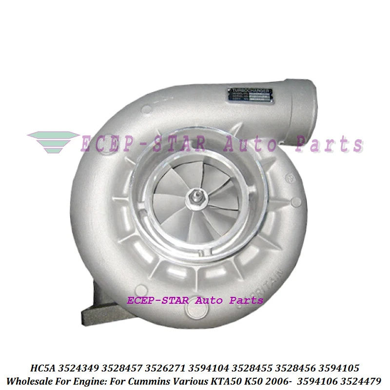 HC5A 3524349 3528457 Turbo 3526271 3594104 3528455 3528456 3594105 3594106 3524479 Turbine For Cummins Various KTA50 K50