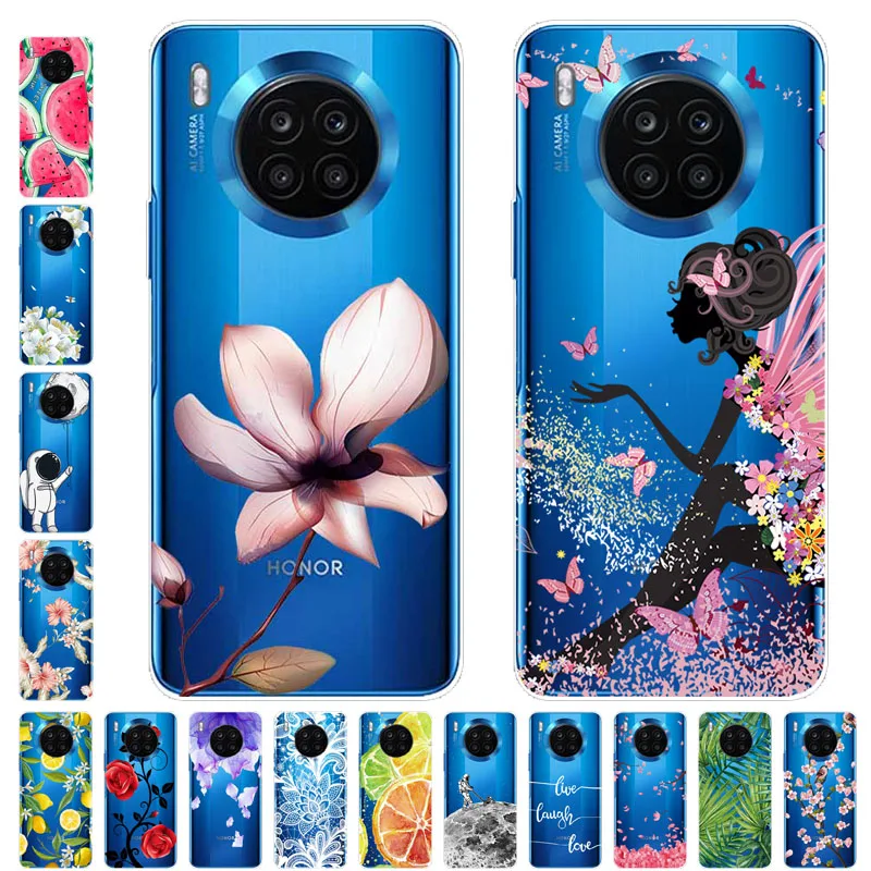 For Huawei Honor 50 Lite Case TPU Silicone Soft Clear Case for Huawei nova 8i 4G Phone Cover nova8i 8 i Honor50 Lite Transparent