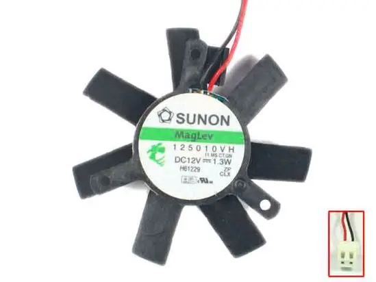 

SUNON 125010VH 11.Ms CT.GN 12 В постоянного тока 1,3 Вт 50x50x10 мм вентилятор охлаждения сервера