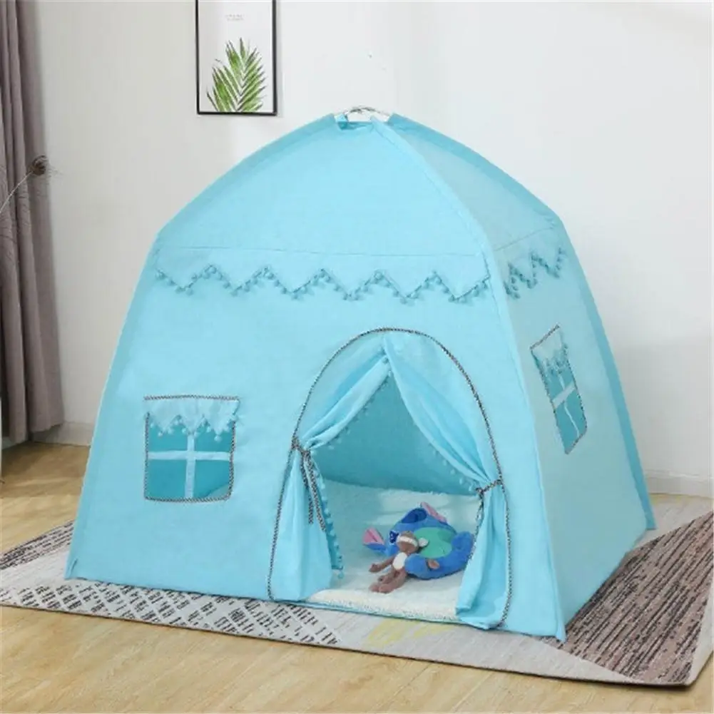 Tente de jeu pliable pour enfants, maison de grand espace, château de princesse rose, cabine, tente tipi pour enfants, cadeau d'anniversaire et de Noël