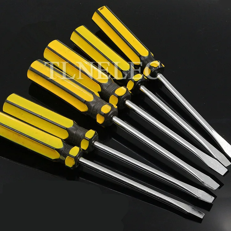 1pcs ไขควงสล็อตแรงบิดขนาดใหญ่ Rust-Proof ป้องกันการกัดกร่อน Screwdriver เครื่องมือฮาร์ดแวร์