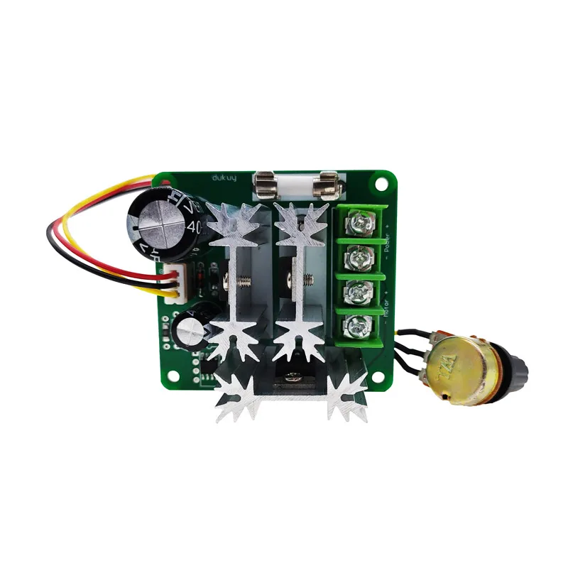 Regulator obrotów silnika DC Regulator prędkości silnika 6v-90v przełącznik bezstopniowa regulacja prędkości Regulator prądu — zdjęcie 5