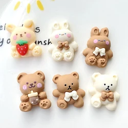 Kit de amuletos de urso boba kawaii, aditivos antiestresse, diy, decoração, enchimento para nuvem, acessórios de decoração