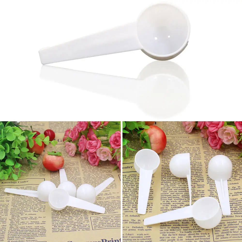 

5pcs/set 10ml 5g Measuring Plastic Scoop PP Measure Spoon Milk Powder Spoon Kitchen Tool Candy Dessert Tea Serving