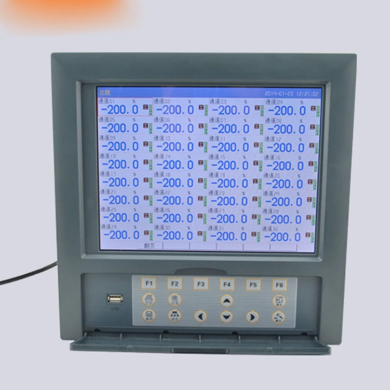 Paperless recorder Color temperature recorder Pressure current voltage recorder 16 32 40 way 10 inch screen