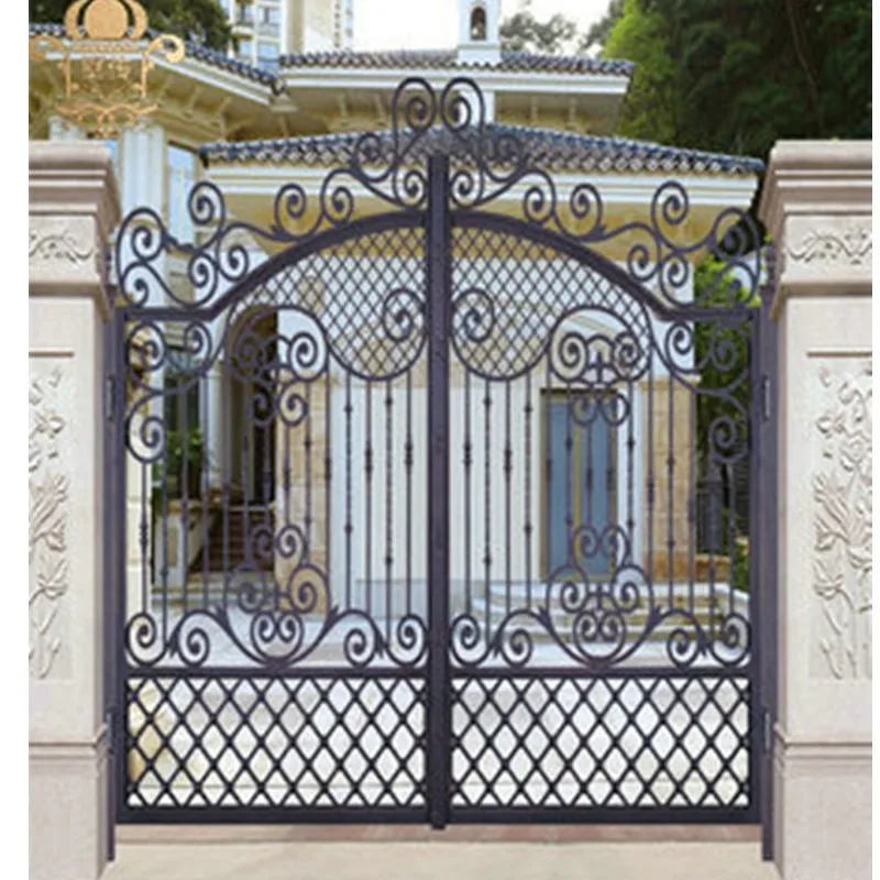 Fancy Garden Countryard Wrought Iron Gates