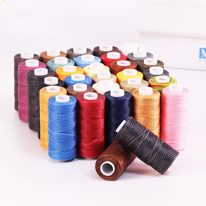 0.8Mm 150D Flat Waxed Thread For Macrame Waxed Cord For Leather Sewing Strings For Knitting needlework  Sewing Accessories