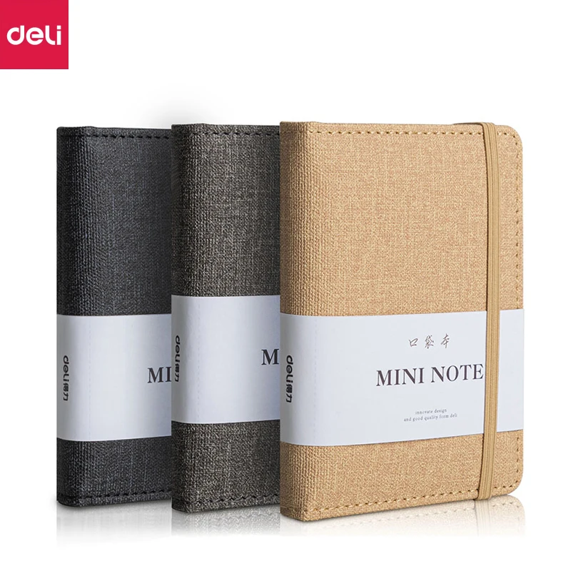 

Карманный блокнот Deli Mini A7/A6, дневник, планер, портативный органайзер для ежедневника, блокнот для зарисовок, офисные и школьные Канцтовары