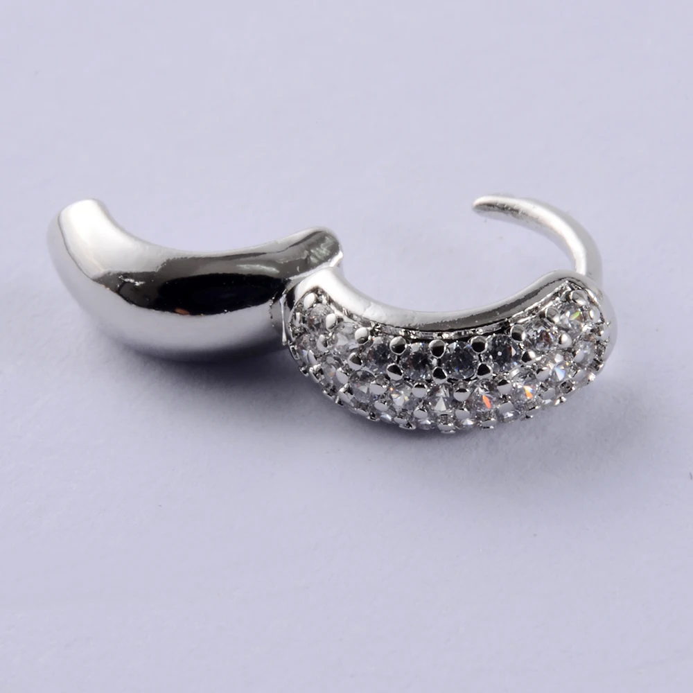 1PC 6mm Stainless Steel Hoop Cz Cartilage Earring Cubic Zirconia Tiny Daith Snug Rook Tragus Ring Ear Piercing Jewelry