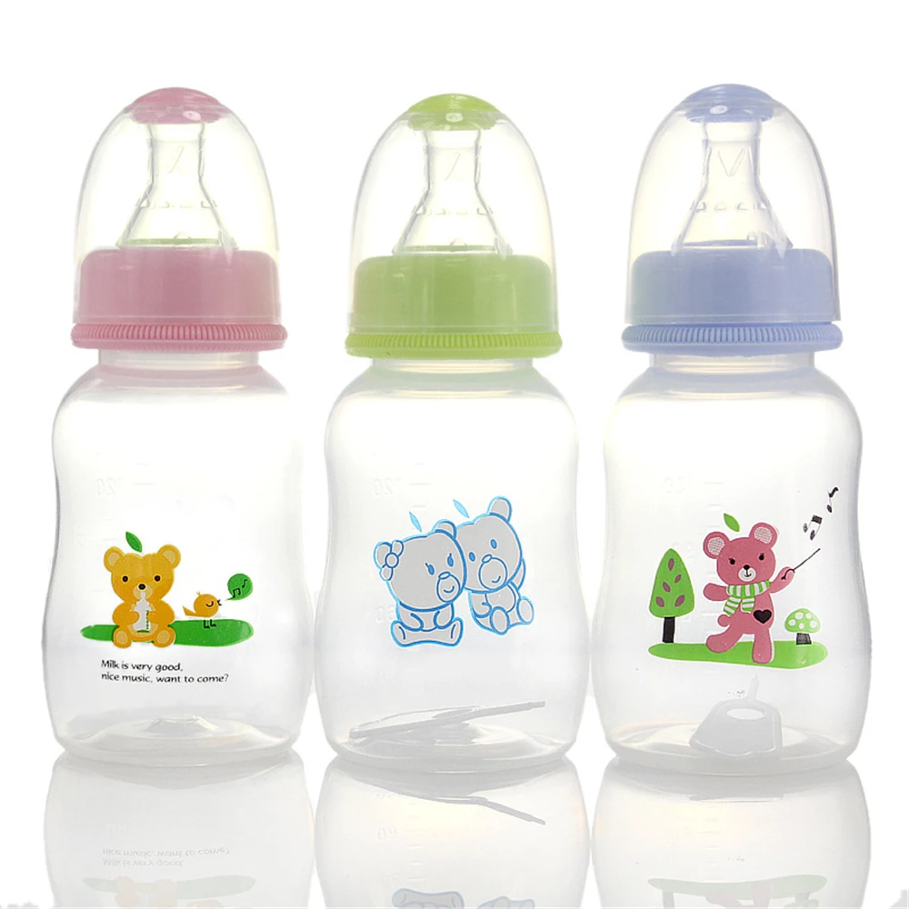 

150mL Newborn Infant Baby Boy Girl Standard Caliber PP Feeding Bottle Drinking Water Breast-like Feeling