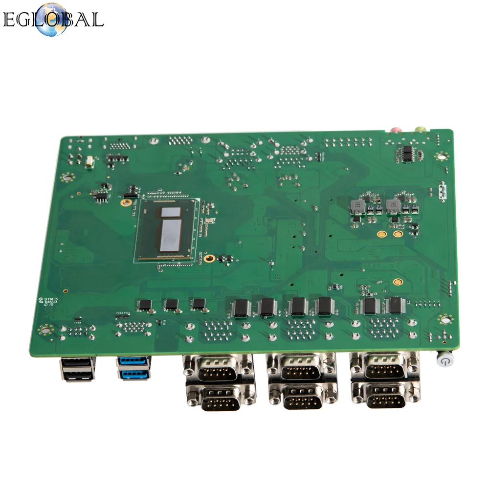 EGLOBAL อุตสาหกรรม PC Fanless มินิคอมพิวเตอร์ Intel i7 4500U i5 4200U 6 * RS232/485 2 * Intel Lans GPIO LPT HDMI VGA 8 * USB WiFi 3G/4G