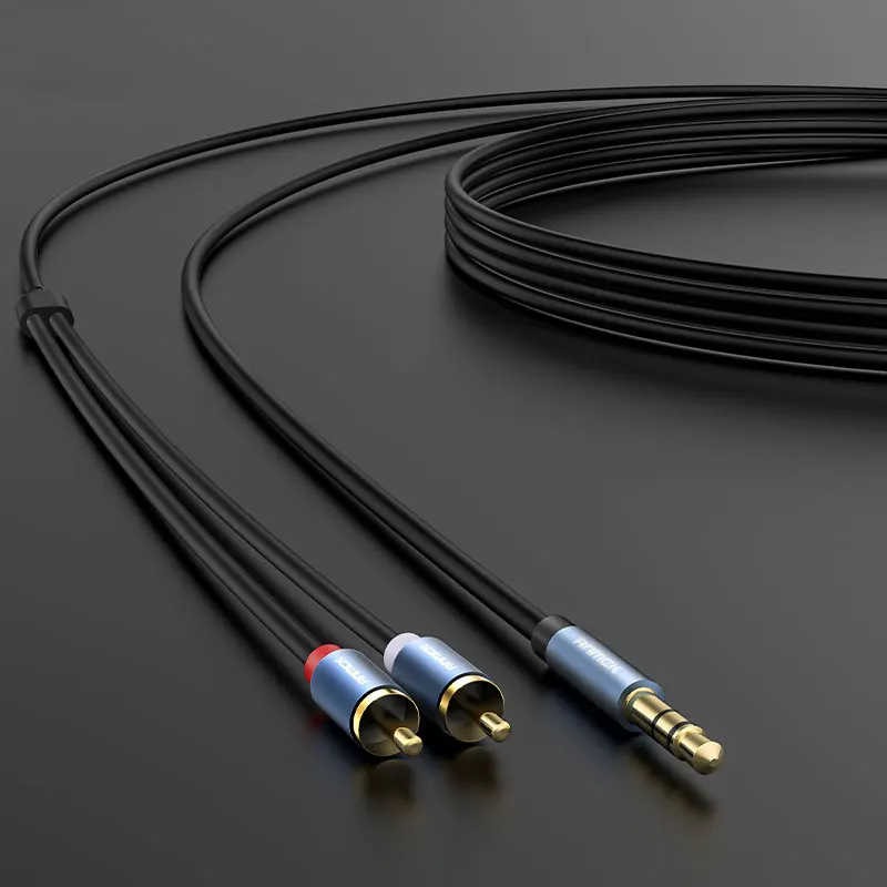 Anmck Audio RCA Cable Jack 3.5mm to 2 RCA Wire AUX Cables Adapter For Computer Amplifiers TV Box Speaker Cord 8m 10m 15m 20m