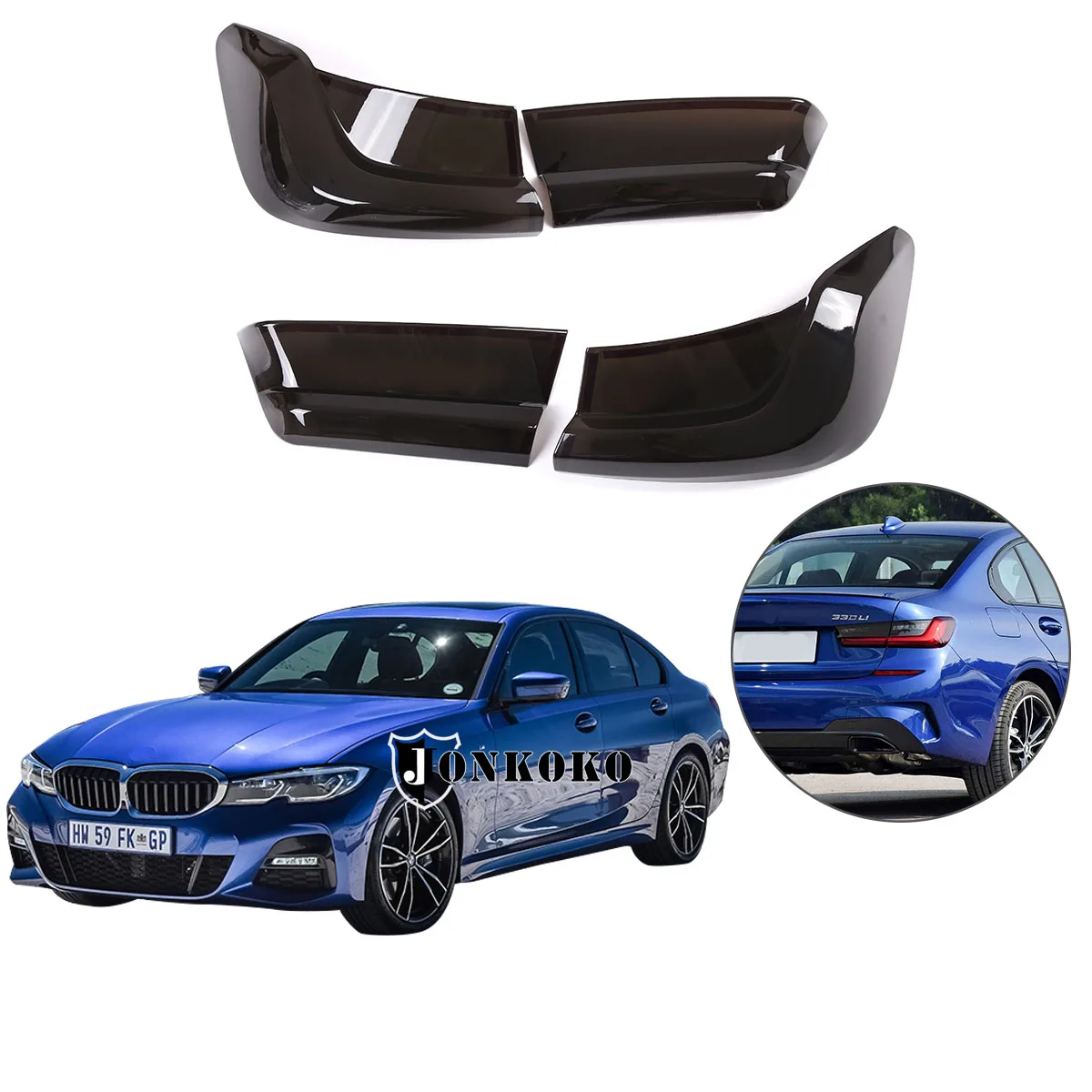 

For 2020-2022 BMW 3 series G20 ABS car rear light cover brake indicator light reversing light cover car exterior accessories