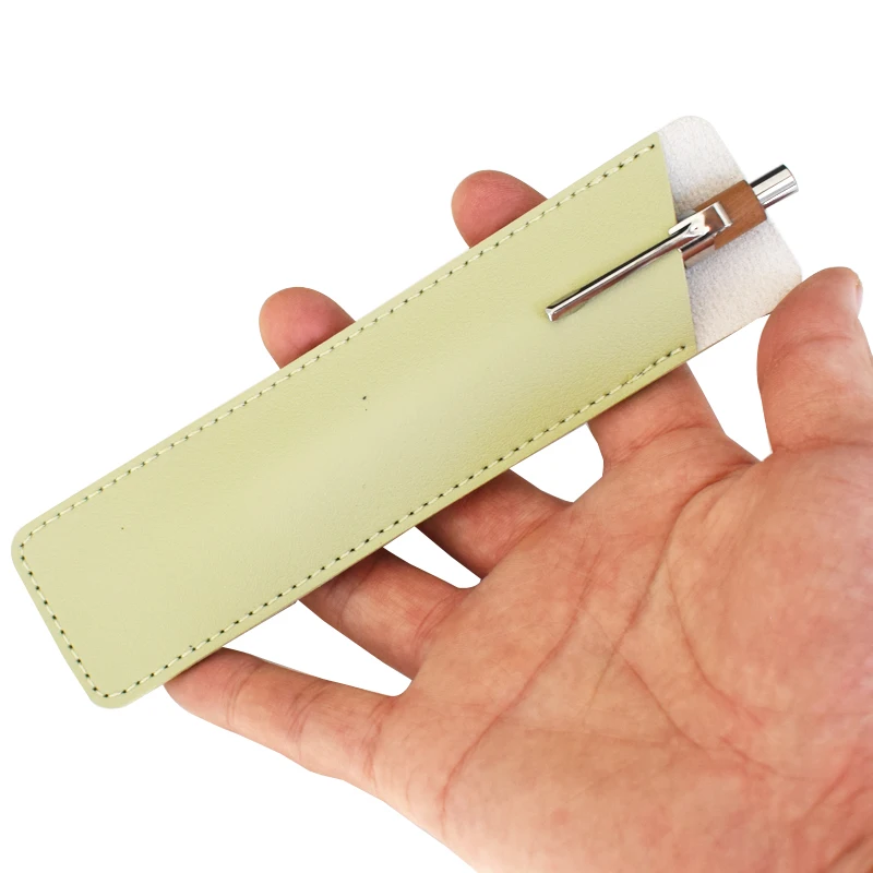 PU Leder Stift Schutz Abdeckung Halter Weiche Bleistift Fall Schreiben Materialien Pencilcase Schreibwaren Büro Schule Liefert Geschenk – Detail 7