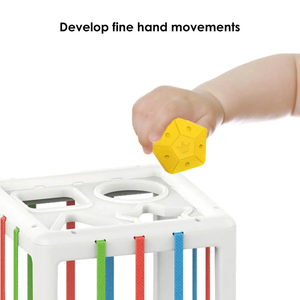 Jouets de tri sensoriel pour bébé, Cube coloré et forme multi-sensorielle, activité de développement précoce, 10 pièces