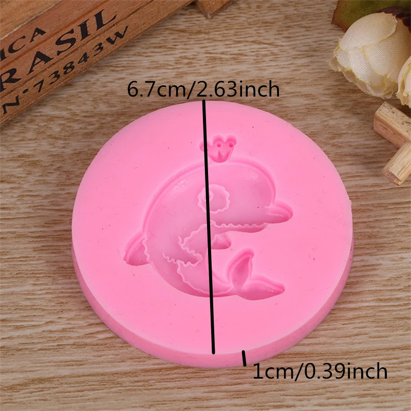 Cute Dolphins Shape Sugarcraft Silicone Mold Fondant Chocolate Molds Cake Decorating Tools Cookies Baking Accessories