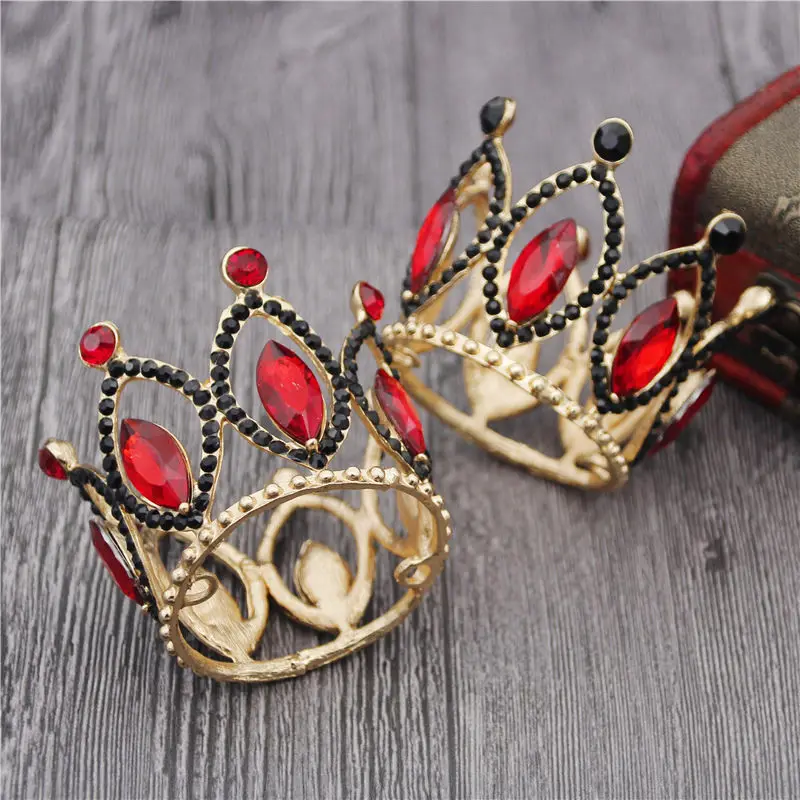 

New Popular Baroque Little Crown for Girls and Boys Birthday Cake Crown Head Ornament Tiaras Jewelry