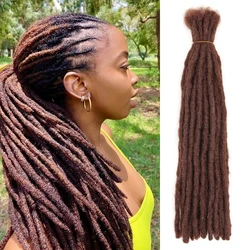 Rastas hechas a mano para mujeres y hombres Afro, extensiones de cabello sintético de ganchillo negro Reggae, 6-20 pulgadas, venta al por mayor