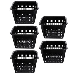 5pcs Orchid Planter Orchid Pots Orchid Plant Pot Baskets With Holes Meshpot Root Control Clear Pot Home Decoration Plastic
