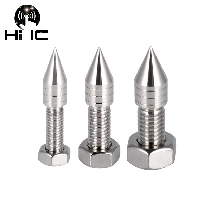 

4PCS HIFI Audio Speaker Spikes 316 Stainless Steel Speakers Foot Nails /Pads Isolation Stand Anti-shock Shock Absorber