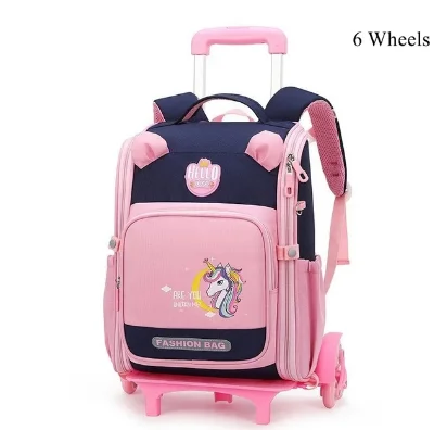 ZIRANYU kids School Rolling backpacks for boys school Wheeled bag student Trolley Bookbag wheeled bag girls School Trolley bag