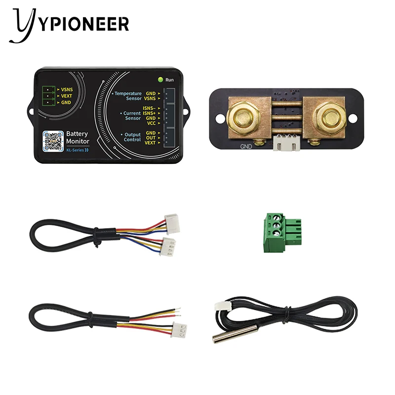 YPioneer KL110F عالية الدقة بلوتوث Coulomb عداد ليثيوم سيارة تعمل بالبطارية الفوسفات قدرة الكاشف للدراجات النارية 100A 120 فولت