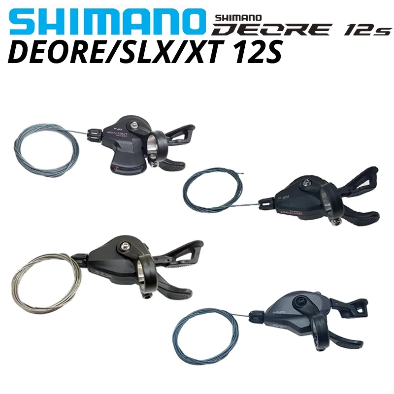 SHIMANO DEORE XT SLX SL M6100 M7100 M8100 Dźwignia Zmiany Biegów Prawa 12-biegowa Lewa 2-biegowa do Roweru Górskiego MTB Oryginalne Części