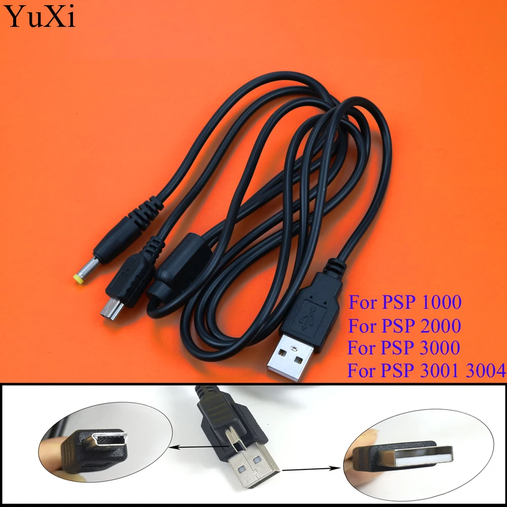 YuXi smart 2-in-1 USB Data Cable Charger cable Video Game Accessories>Chargers for Sony PSP 1000 / 2000 / 3000 for PSP 3001 3004