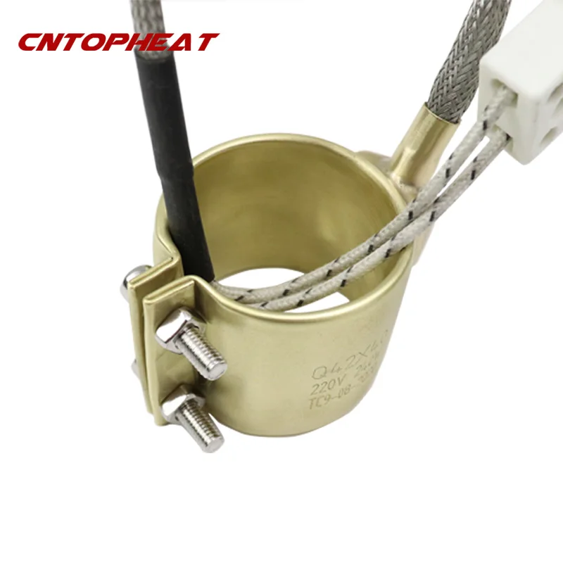 Aquecedor elétrico de barril de cobre com molde injetado, 42x40 220v, faixa aquecedora de barril