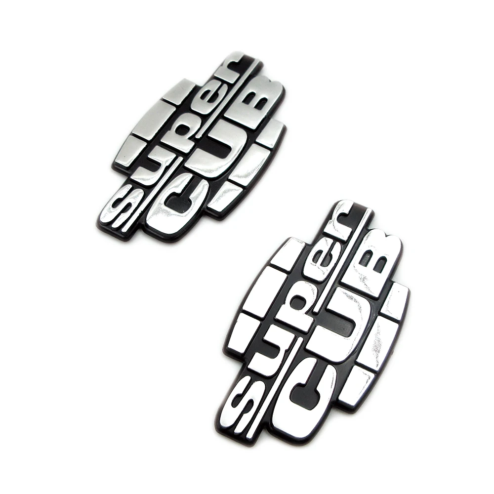 Motorcycle Fuel Gas Tank Supercub Emblem Badge Decoration Decal Sticker For Honda Super CUB C70 90 C125 High Quality ABS Plastic