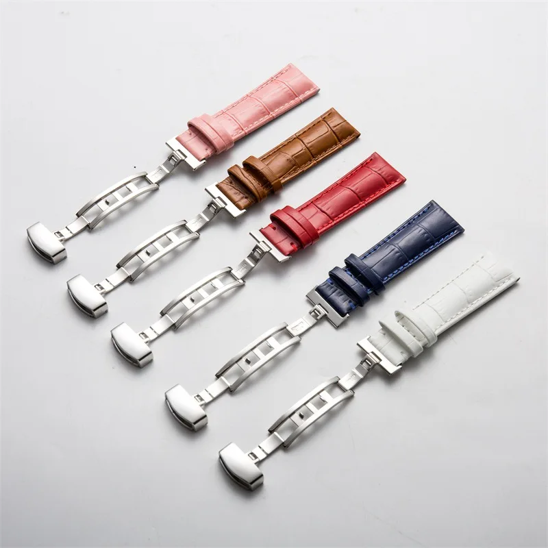 14mm 16mm 17mm 18mm 19mm 20mm 22mm Leather Watchbands Watch straps Watch accessories Women Men Universal Belt band Accessories