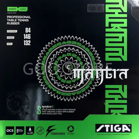 STIGA 탁구 고무 만트라 S 공격 여드름 스폰지 Pips-in Ping Pong Tenis De Mesa