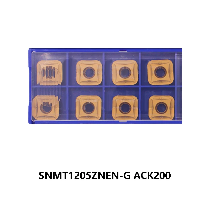 

100% Original Carbide Milling Inserts SNMT1205ZNEN-G ACK200 processing Cast Iron SNMT1205 ZNEN SNMT 1205 10pcs/box