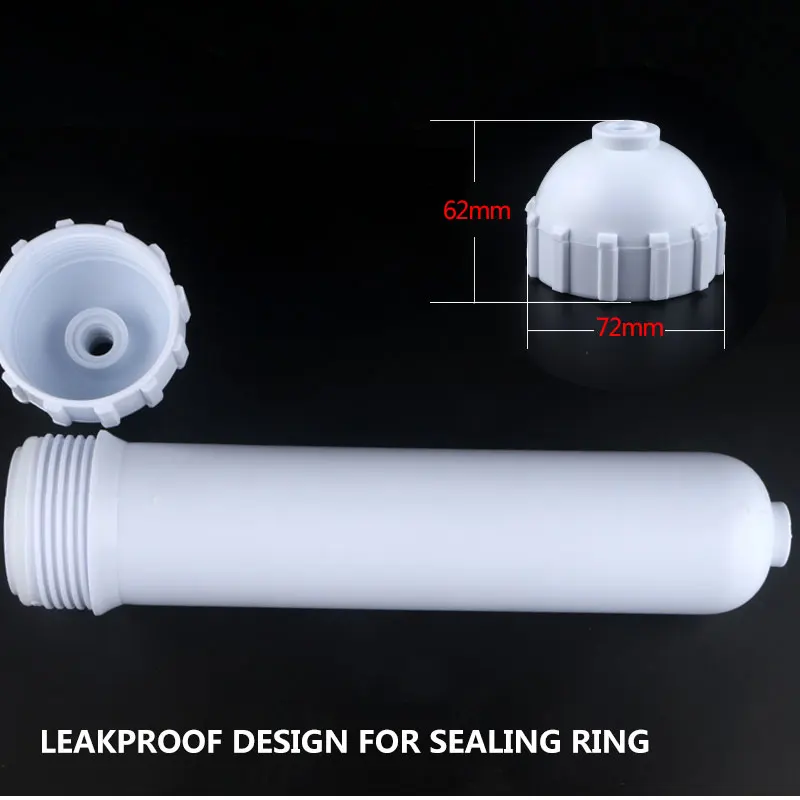 10-inch Straight Tube Filter Housing Locking Core Ceramic Ultrafiltration Water Purifier Membrane Shell Screw 1/4 Filter Bottle