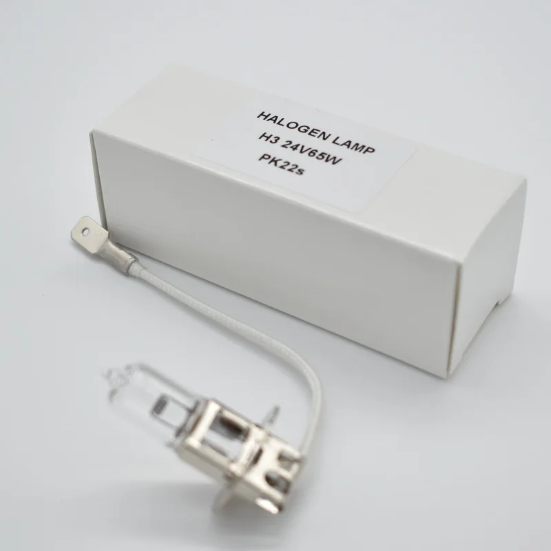 

JC/JA-24V65W halogen lamp bead with cable H3,6705/3 dental operating room shadowless bulb tungsten halogen PK22S