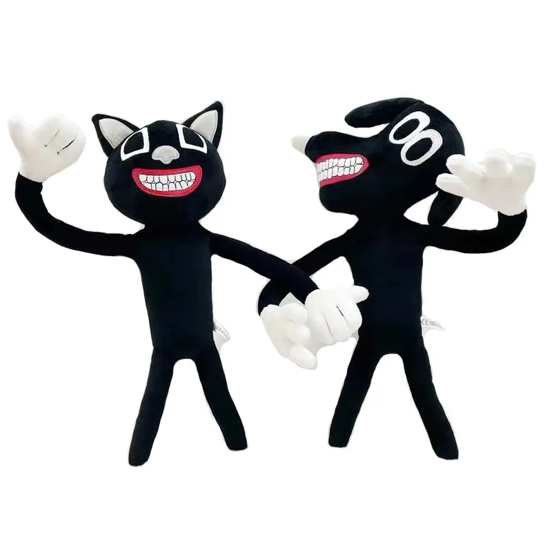 

2pcs Sirenhead Plush Toy Anime Siren head Plushie Black Cartoon Cat Soft Stuffed Animals Doll Horror Sirenhead Peluche Toy Gifts