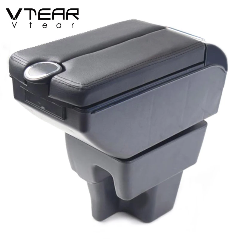 Vtear Armrest Heightening Pad USB Center Console Storage Box Car-Styling Decoration Interior Accessories For Proton Wira 2019