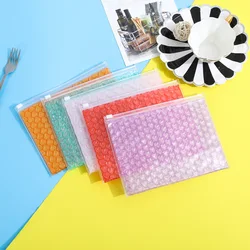 10Pcs Kleurrijke 21X16Cm Schokbestendig Verpakking Ziplock Gewatteerde Mailing Tas Luchtbel Rits Zak Herbruikbare Transparante Pvc bubble Bag