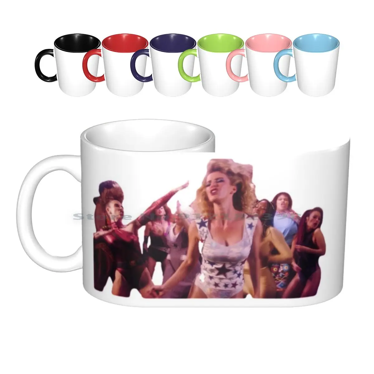 Gorgeous Ladies Of Wrestling Ceramic Mugs Coffee Cups Milk Tea Mug Creative Trending Vintage Gift Bottle Cup