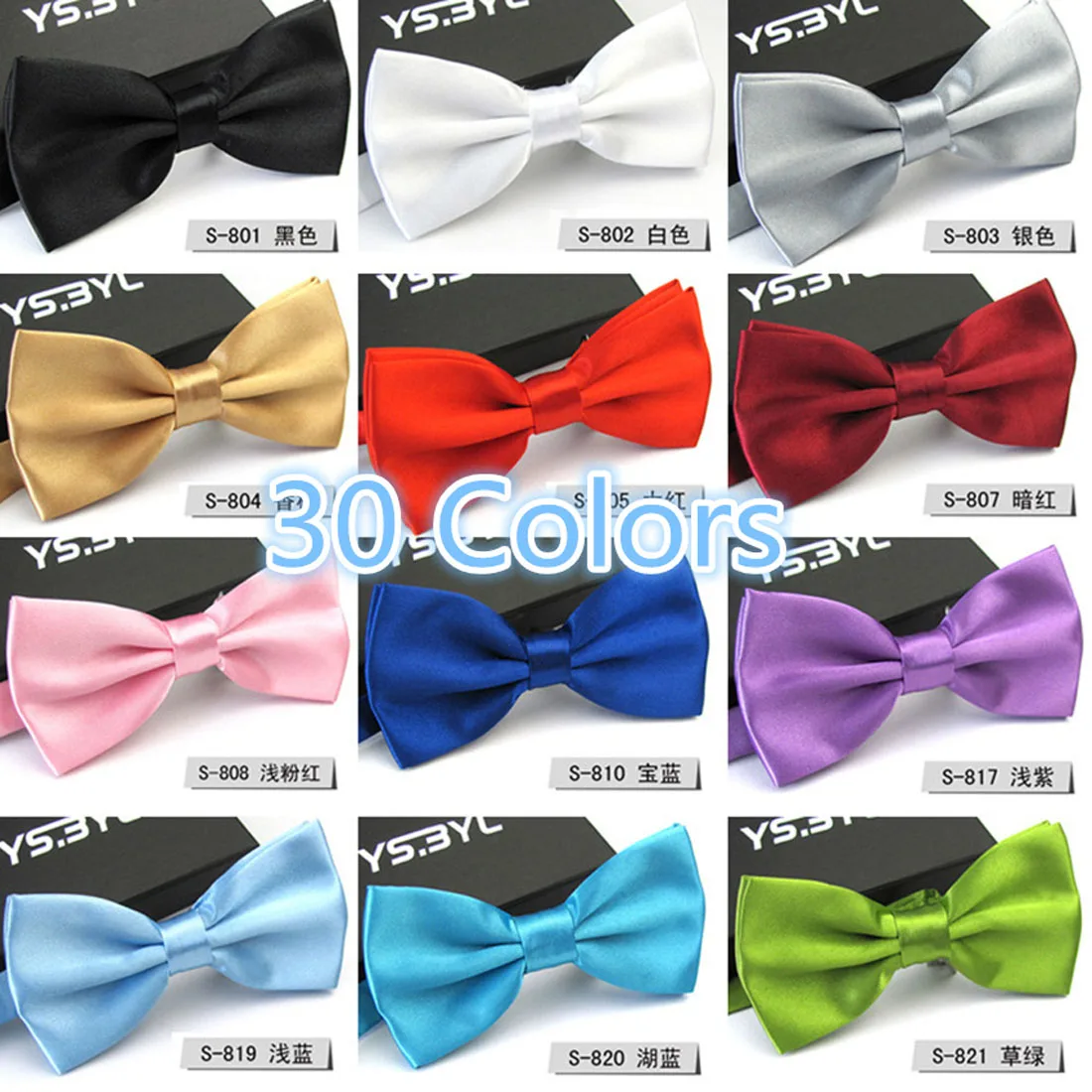 1X Men Bow Tie Classic Fashion Satin Bow Ties For Men Wedding Party Tuxedo Ties Adjustable Bow Tie Mens Butterfly Ties