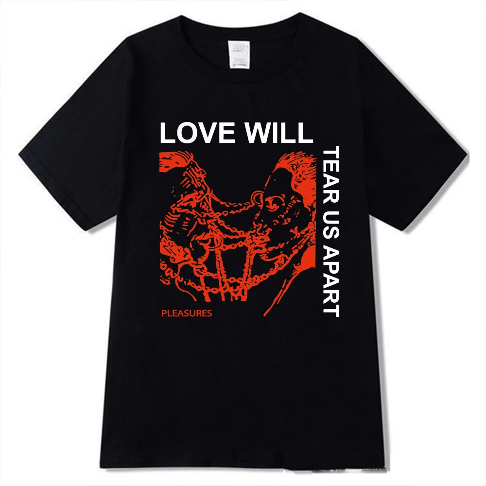 Men's T Shirt Lil Peep Peep Love Will Tear Us Apart Print Oversized T Shirt Hip Hop T-Shirts Streetwear Casual Tops Unisex