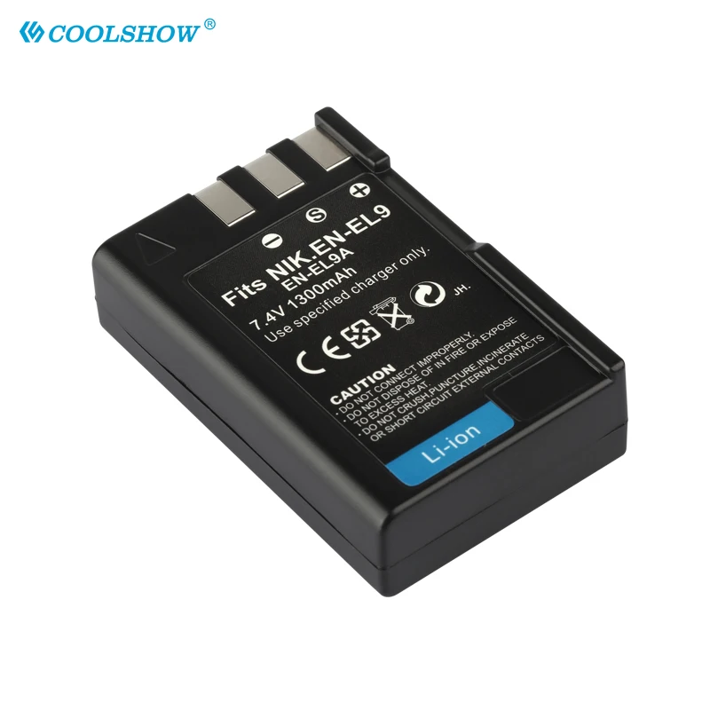 EN-EL9 EN EL9a EL9 Battery 1300mAh Batteries for Nikon EN-EL9a D40 D60 D40X D5000 D300 L15 Camera Batterie