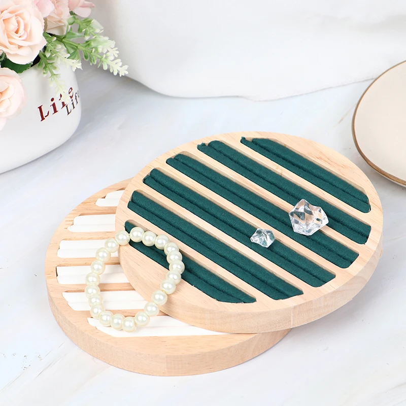 1PCS Round Storage Jewelry Ring Display Tray Holder For Shop Retail Commercial Use