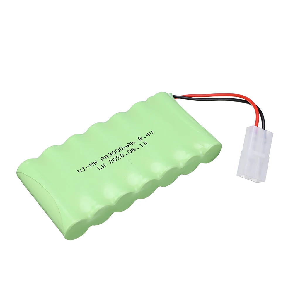 8.4 V 3000Mah Ni-MH แบตเตอรี่สำหรับ RC ของเล่นรถถังรถไฟหุ่นยนต์เรือปืนอุปกรณ์เสริม8.4 V ni-MH AA แบตเตอรี่